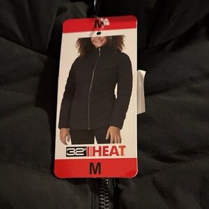 32 Degrees Women's Classic Black Puffer Coat